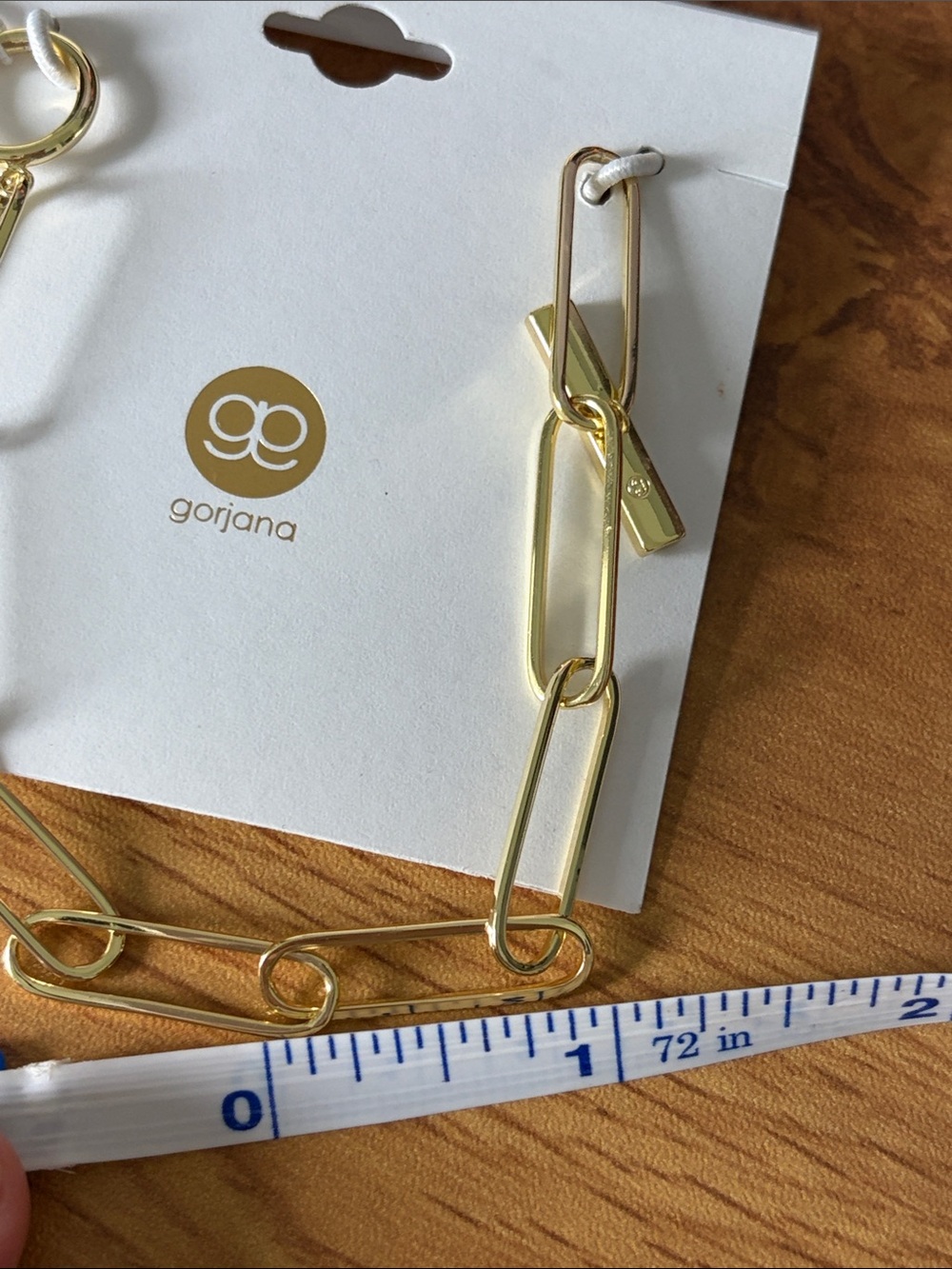 NWT Gorjana Harper Gold Paperclip Chain Bracelet - Picture 5 of 5
